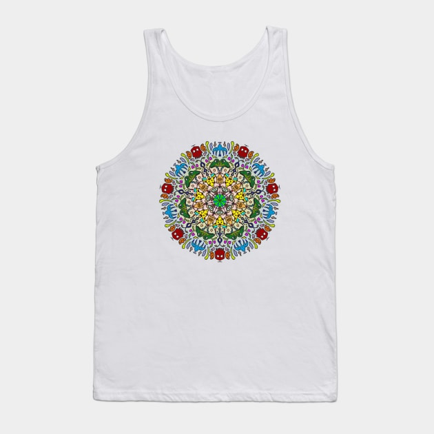 Animal Creature Mandala Tank Top by pbDazzler23